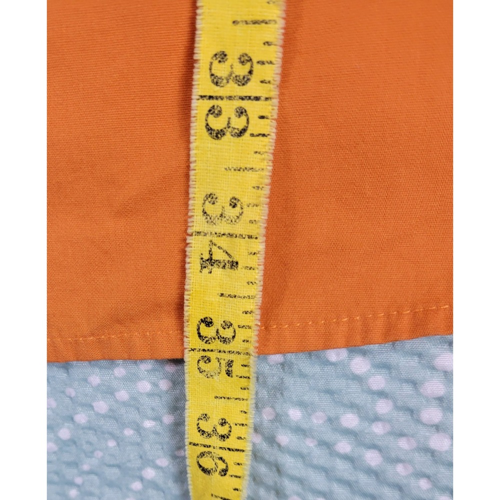 Cinch Men's Orange Long Sleeve Button Down Shirt XL Flip Cuff Square Buttons‎ - Picture 3 of 8
